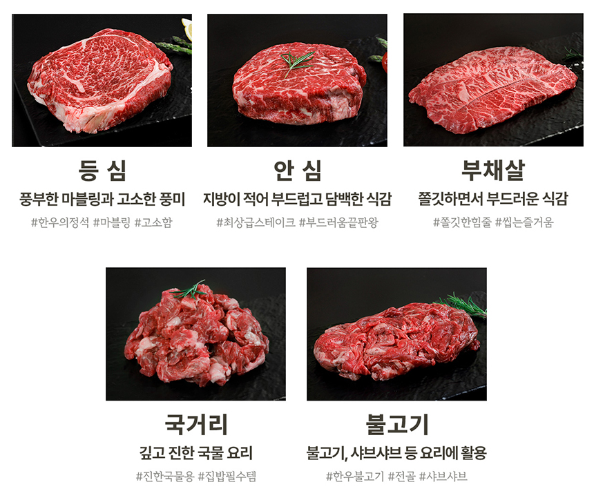 부모님 설 명절 한우선물세트 1+등급 소고기 등심 채끝 구이용 선물 포장